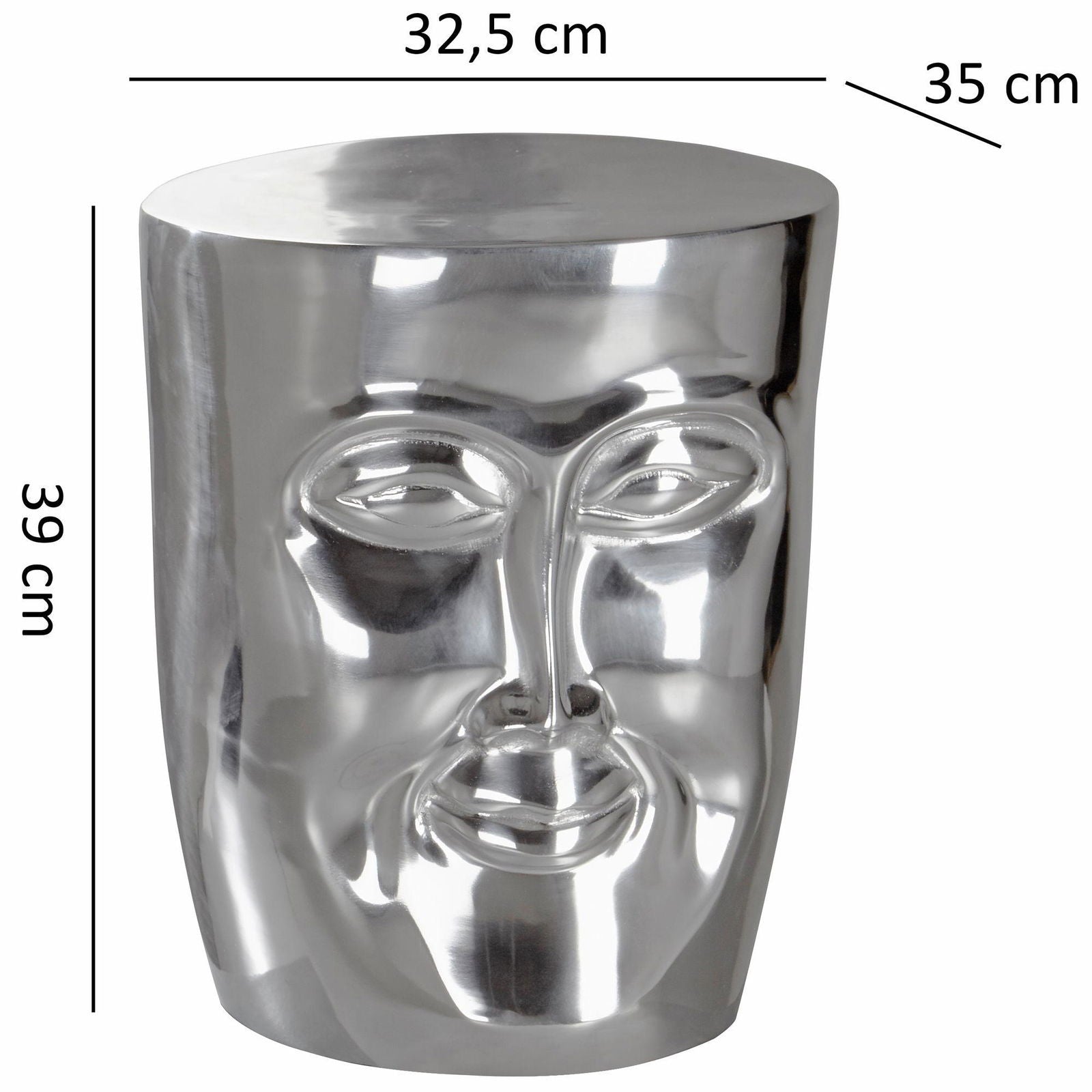 STOLIK SREBRNY ALUMINIUM Wohnling / WL5.505
