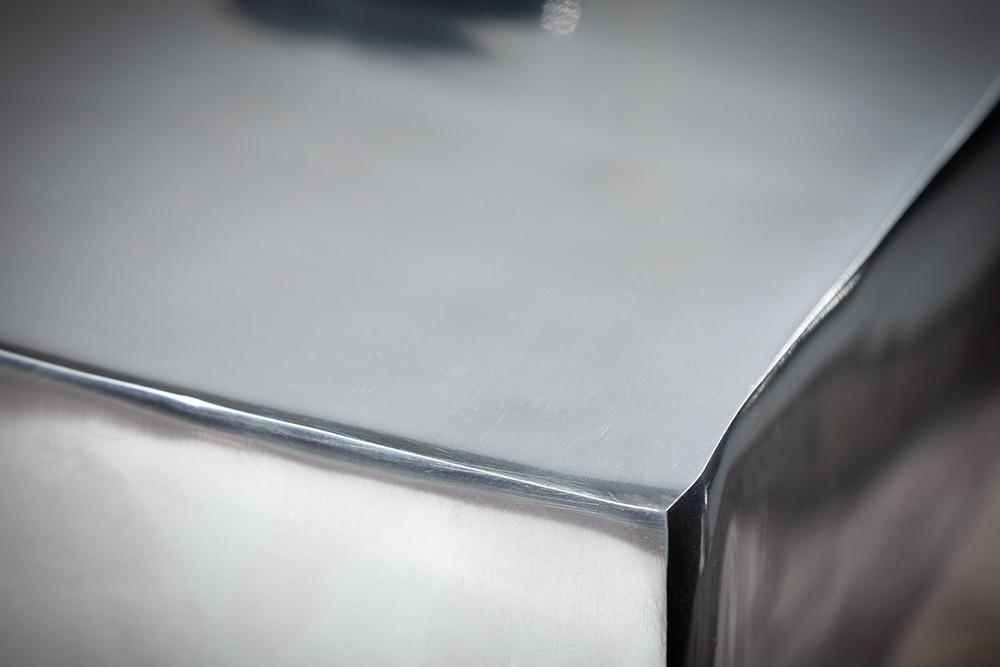 STOLIK TWIST SREBRNY ALUMINIUM / 30220 / INVICTA INTERIOR
