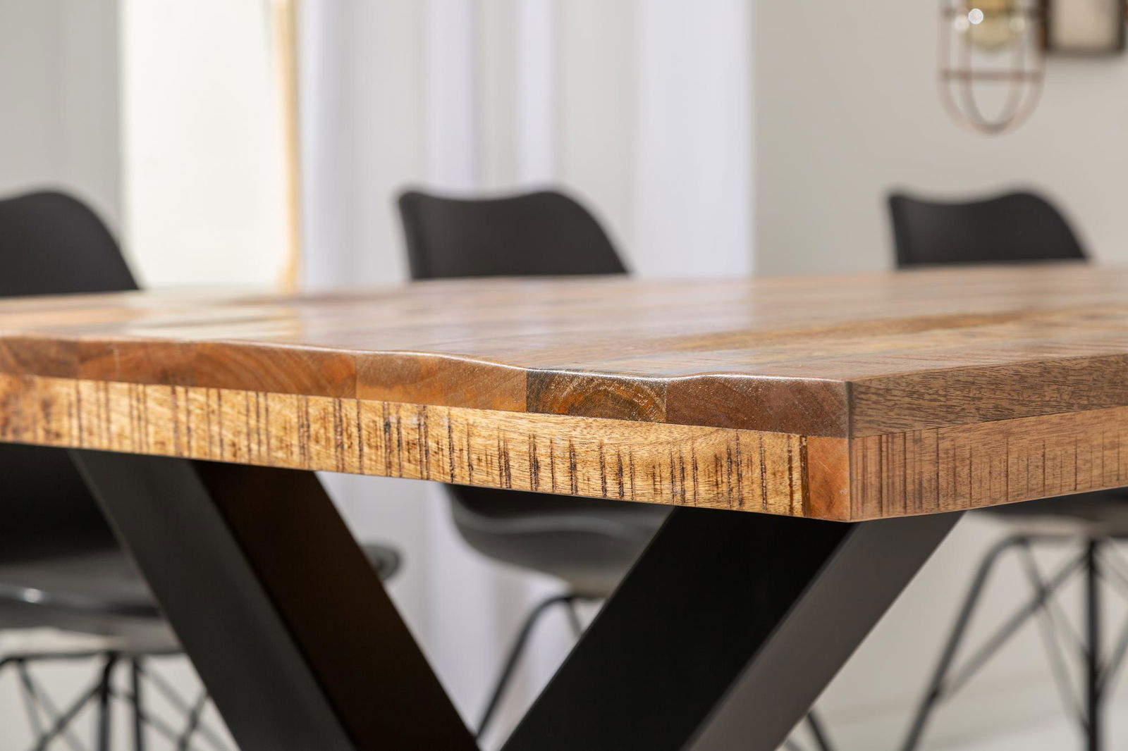 STÓŁ IRON CRAFT 160 CM MANGO NATURALNE / 40012 / INVICTA INTERIOR
