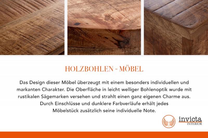 STÓŁ IRON CRAFT 240 CM MANGO NATURALNE / 40057 / INVICTA INTERIOR
