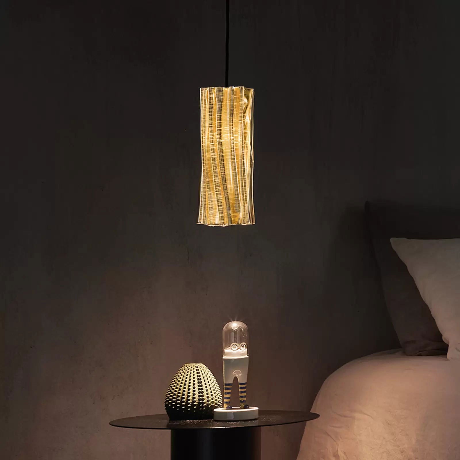 Slamp Accordéon Vertical żyrandol złoty/czarny