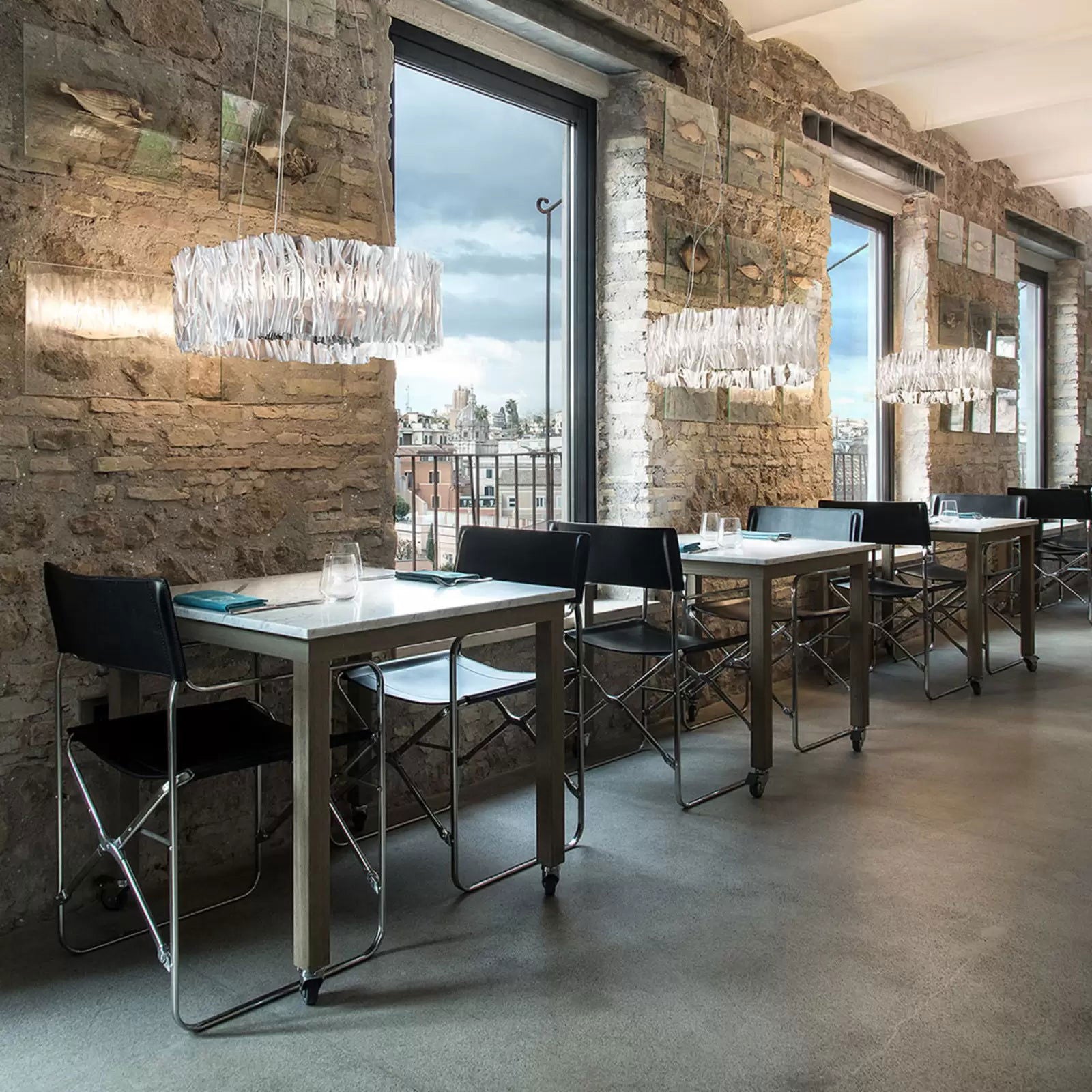 Slamp Accordéon lampa wisząca LED srebrna 3 000 K