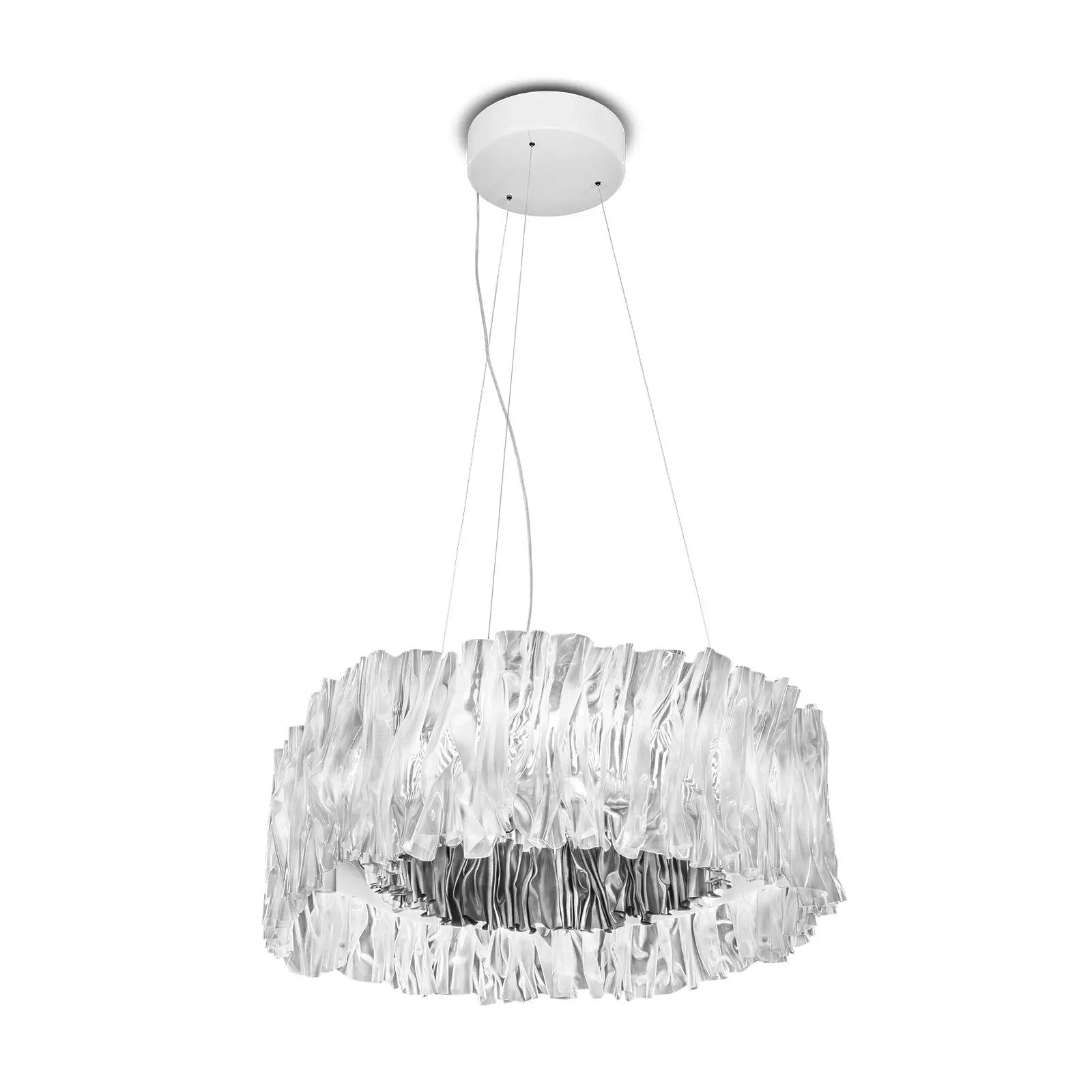 Slamp Accordéon lampa wisząca LED srebrna 3 000 K