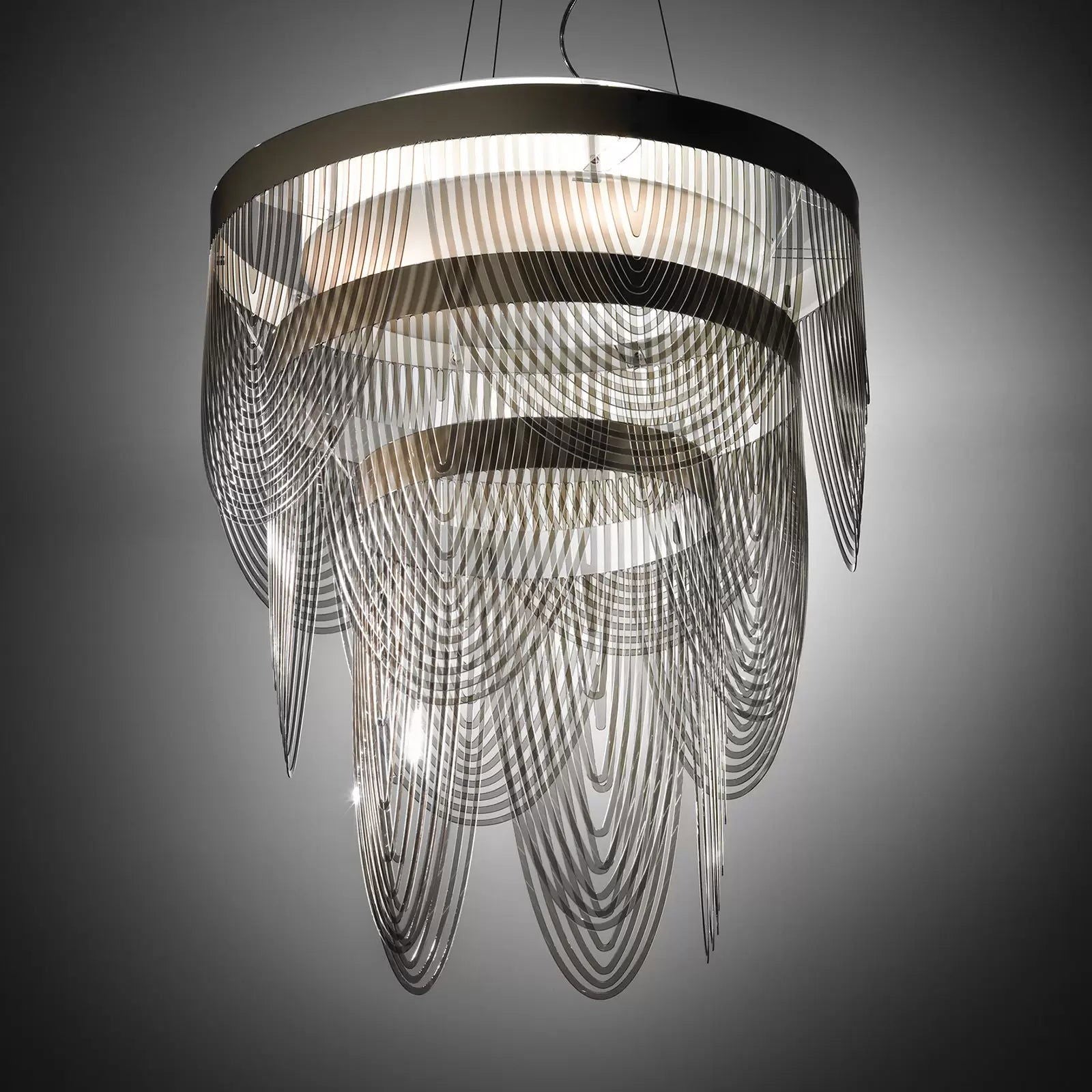 Slamp Ceremony S lampa wisząca, 55 cm, fumé
