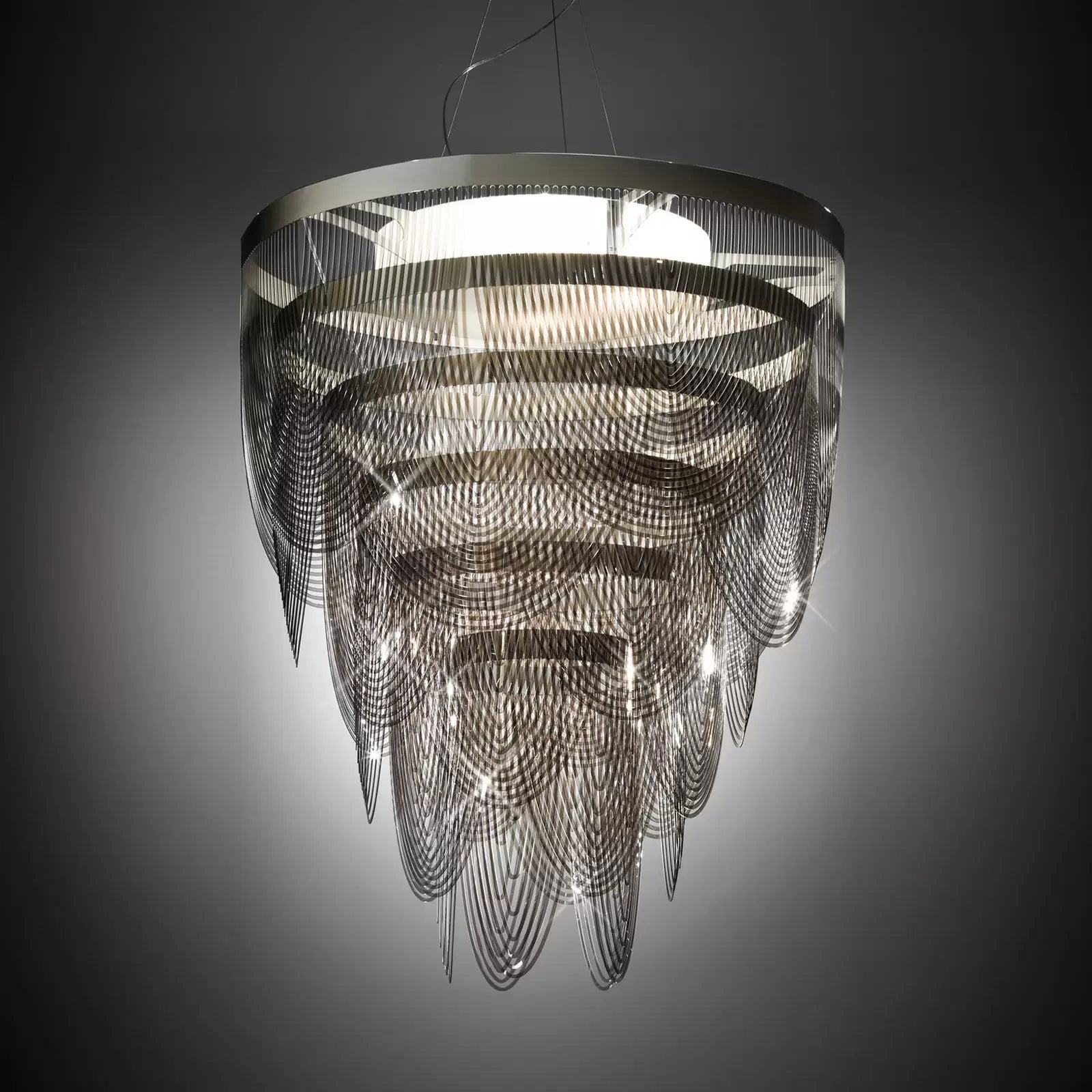 Slamp Ceremony S lampa wisząca, 55 cm, fumé