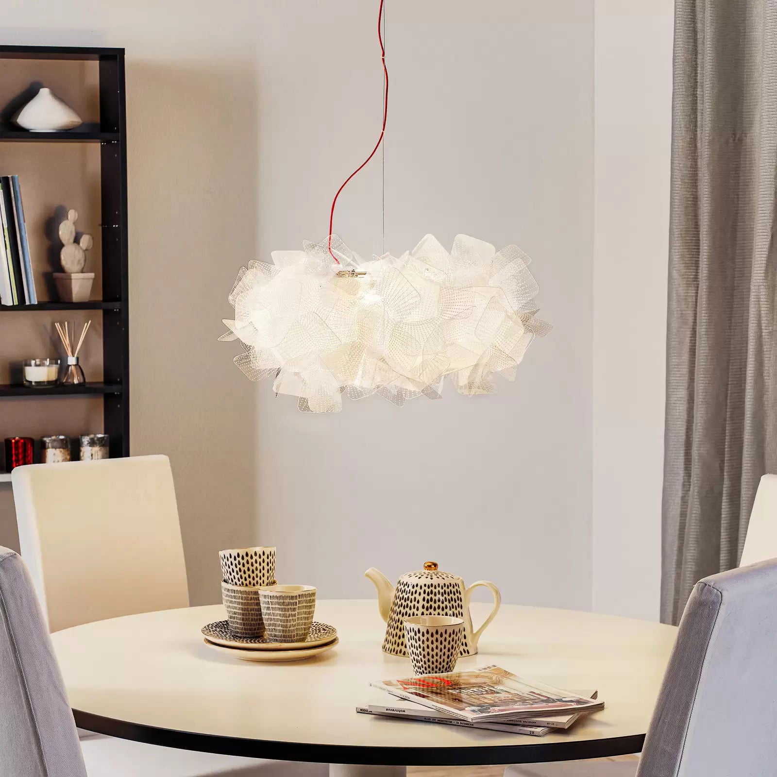 Slamp Clizia Pixel lampa wisząca, czerwony, 53 cm