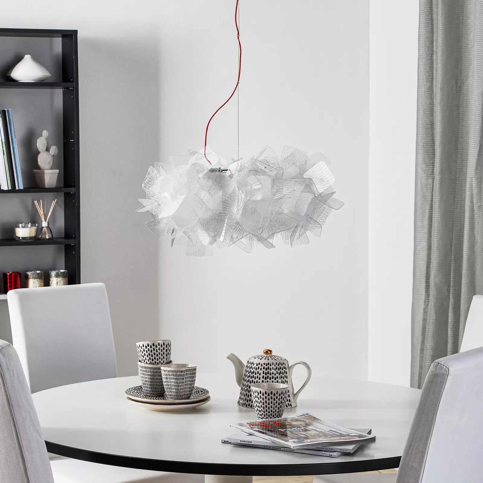 Slamp Clizia Pixel lampa wisząca, czerwony, 53 cm