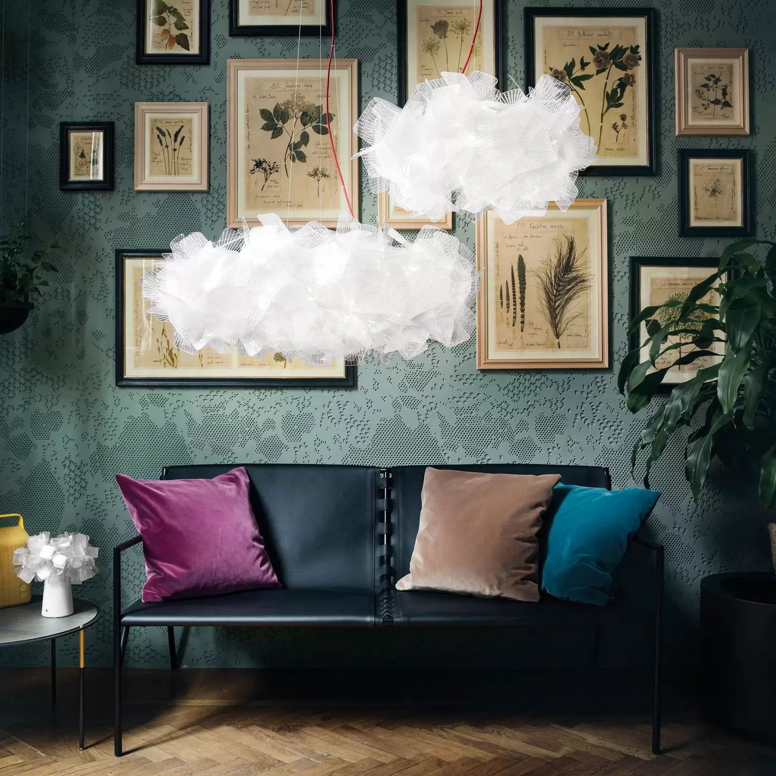 Slamp Clizia Pixel lampa wisząca, czerwony, 78 cm