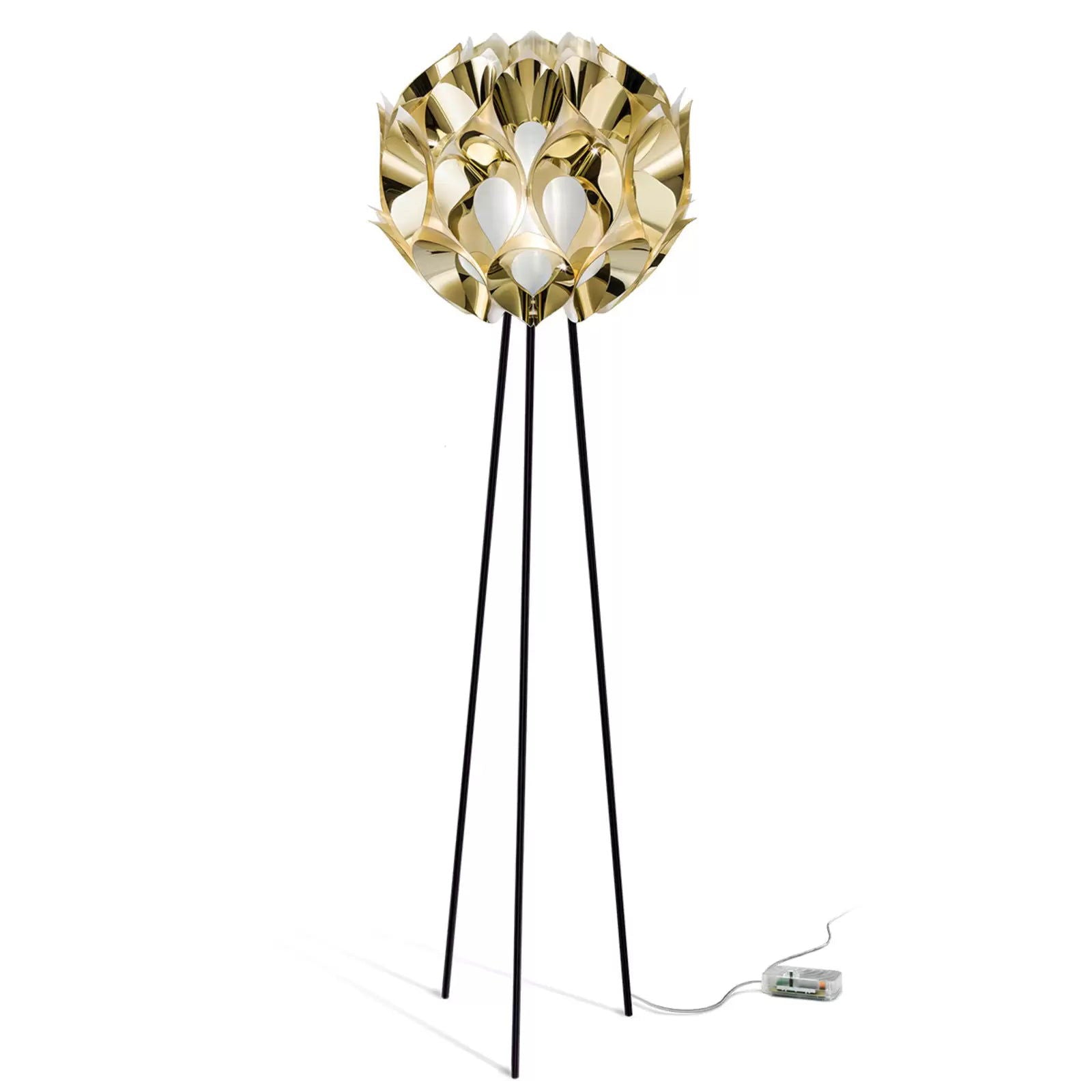 Slamp Flora - designerska lampa stojąca, złota
