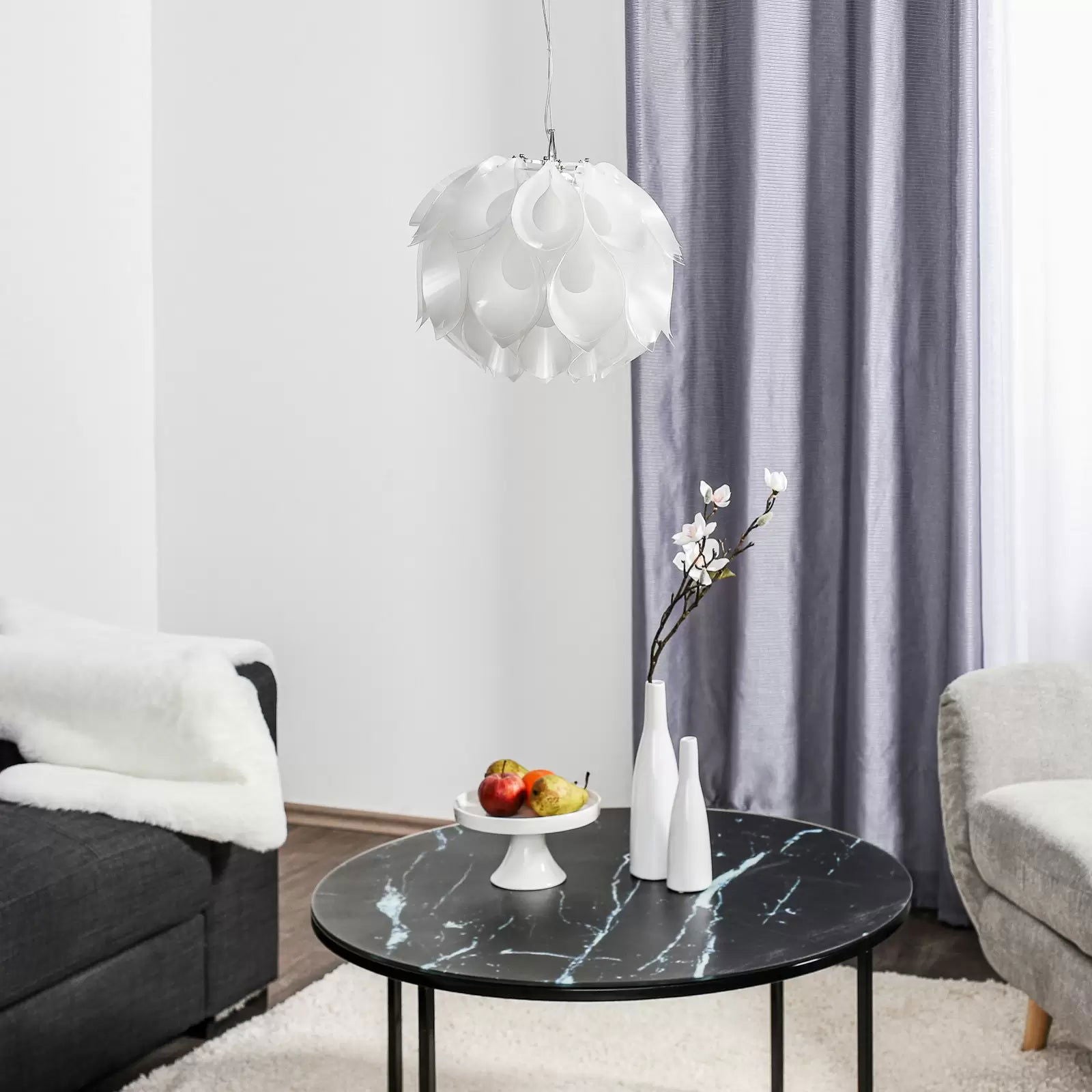 Slamp Flora S - designerska lampa wisząca, biała