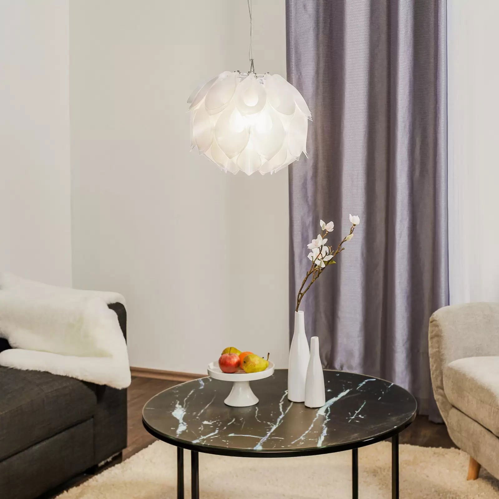 Slamp Flora S - designerska lampa wisząca, biała