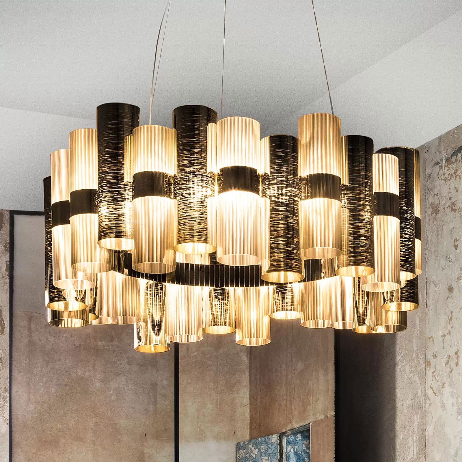 Slamp La Lollo L lampa wisząca LED, 80cm, złota