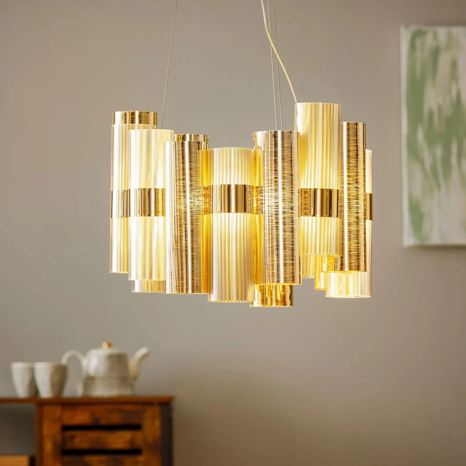 Slamp La Lollo M lampa wisząca LED, złota