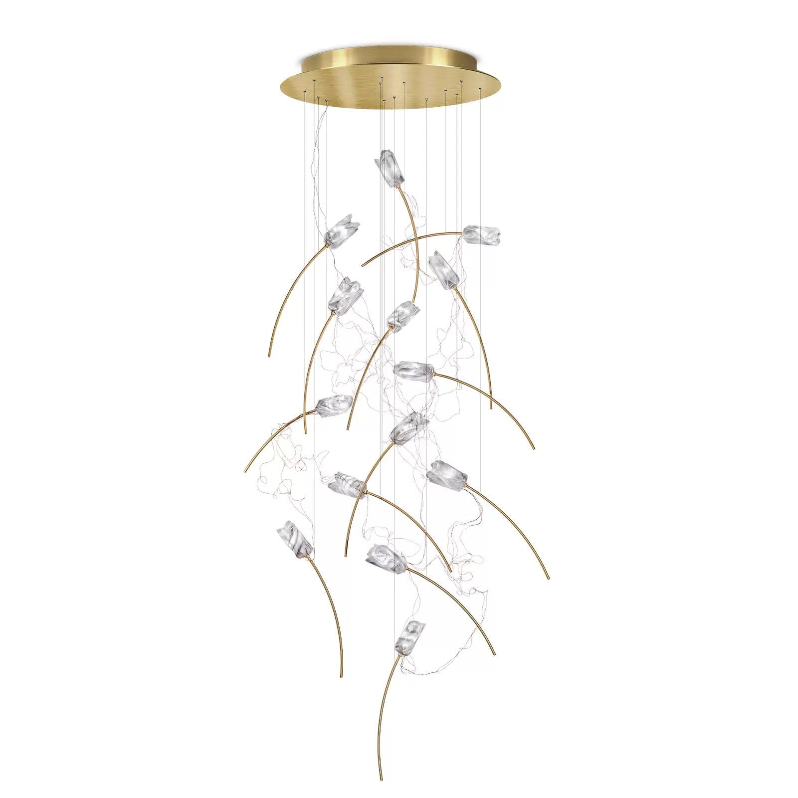 Slamp Tulip 14 lampa wisząca LED mosiądz okrągła