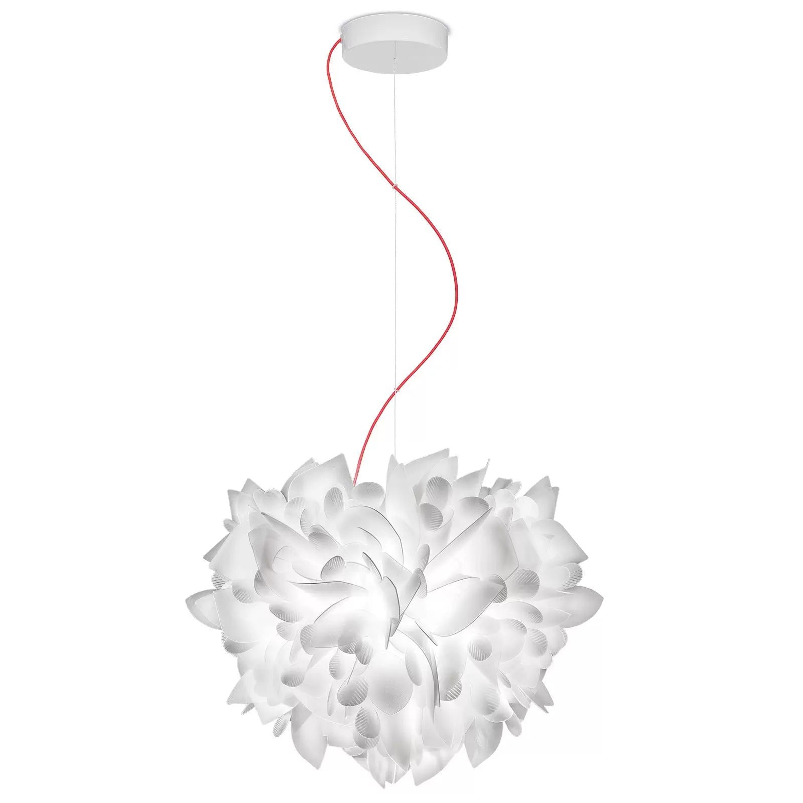 Slamp Veli Foliage lampa wisząca czerwona 55cm