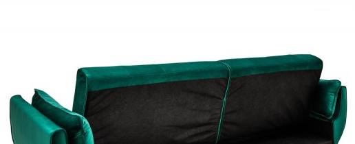 Sofa Divani II zielony aksamit +złoto / 39421 / 40090 / INVICTA INTERIOR