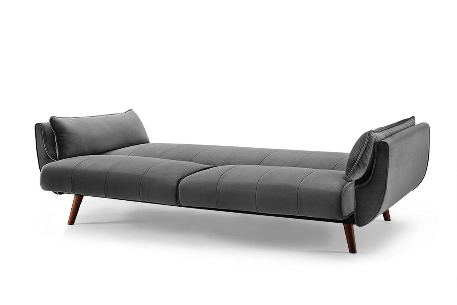 Sofa Divani szary aksamit / 40087 / INVICTA INTERIOR