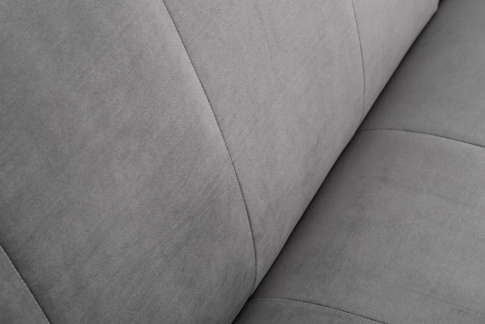 Sofa Divani szary aksamit / 40087 / INVICTA INTERIOR