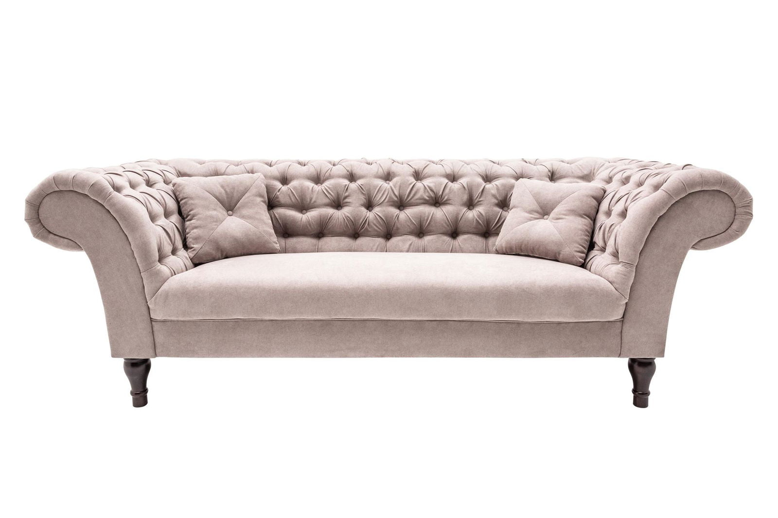 Sofa Euphoria kosmiczny szary aksamit /  38858 / 40146 / INVICTA INTERIOR