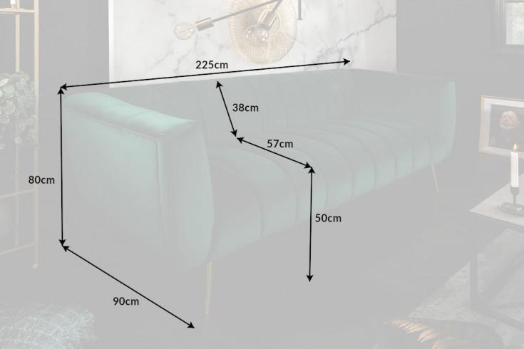 Sofa Noblesse 225 cm SZMARAGDOWA / 40404 / INVICTA INTERIOR / INVICTA INTERIOR