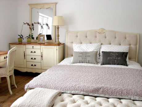 Verona VE862 Łóżko tapicerowane 180cm + 2 szafki nocne VE894