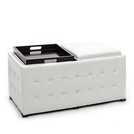 WŁOSKA PUFA DUŻA DIZZY BIAŁA / 1219 / TM