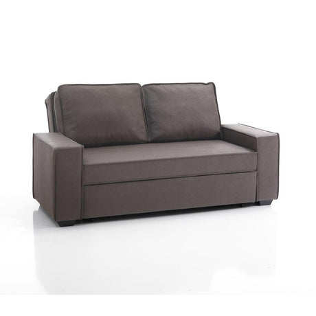 WŁOSKA SOFA LETTO BRĄZOWA ROZKŁADANA / 4115 / INVICTA INTERIOR