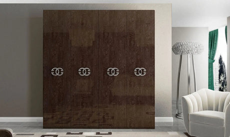 WŁOSKA SZAFA PRESTIGE UMBER BIRCH 4 DRZWIOWA / STATUS ITALY