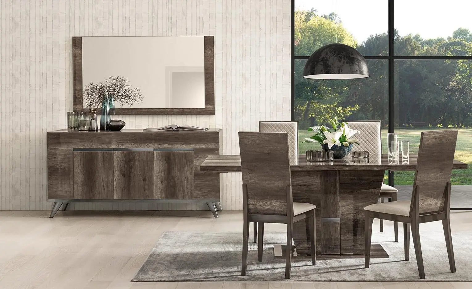 WŁOSKIE KRZESŁO MEDEA LUXURY / optyka Dąb Vintage / STATUS ITALY
