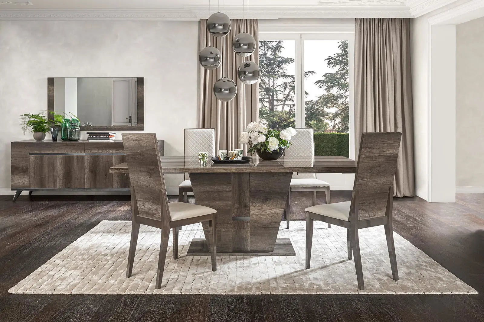 WŁOSKIE KRZESŁO MEDEA LUXURY / optyka Dąb Vintage / STATUS ITALY