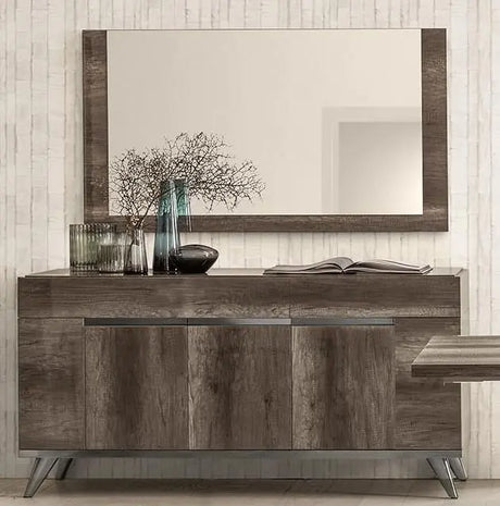 WŁOSKIE LUSTRO MEDEA / optyka Dąb Vintage / STATUS ITALY