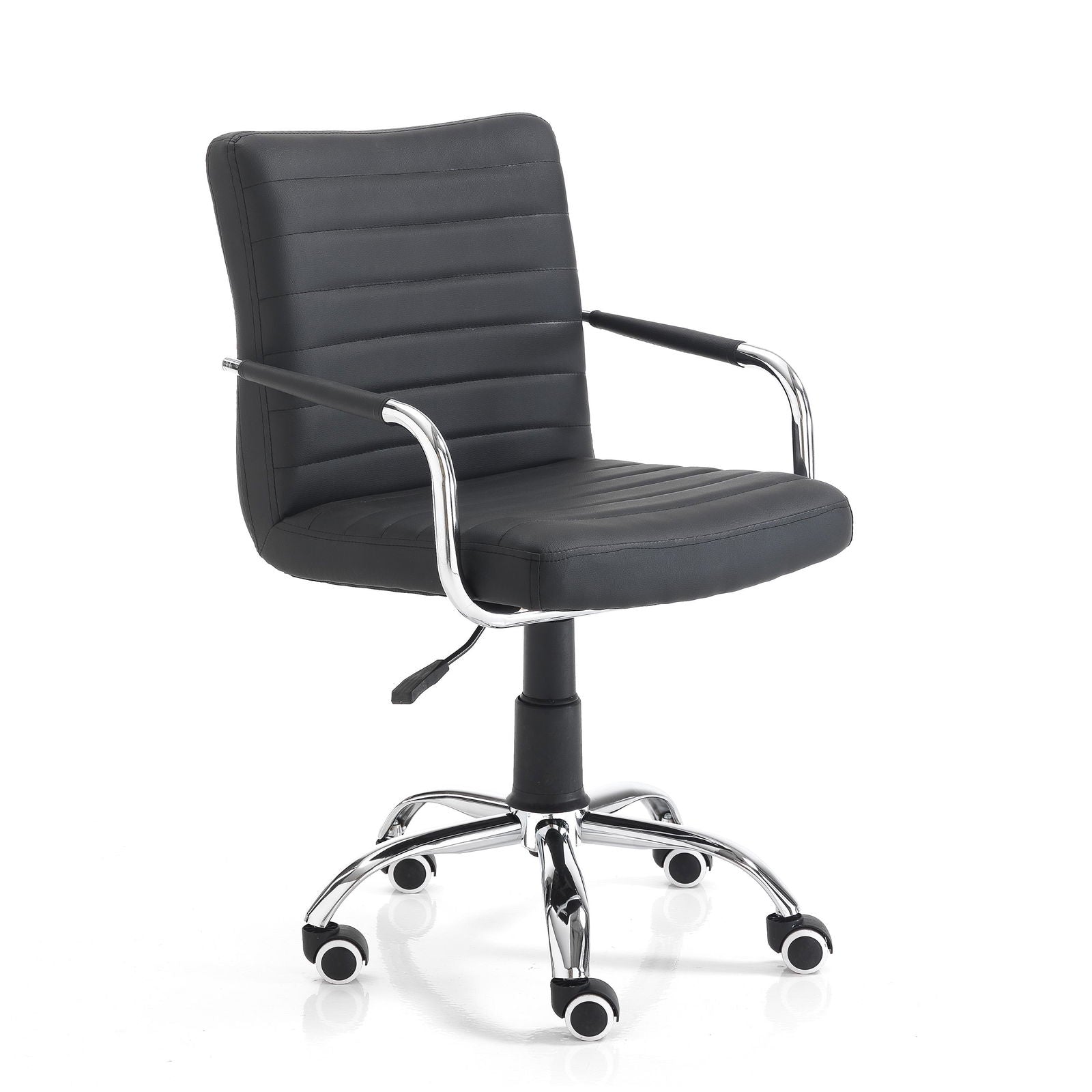 WŁOSKI FOTEL BIUROWY MILKO BLACK / 3132 / TM