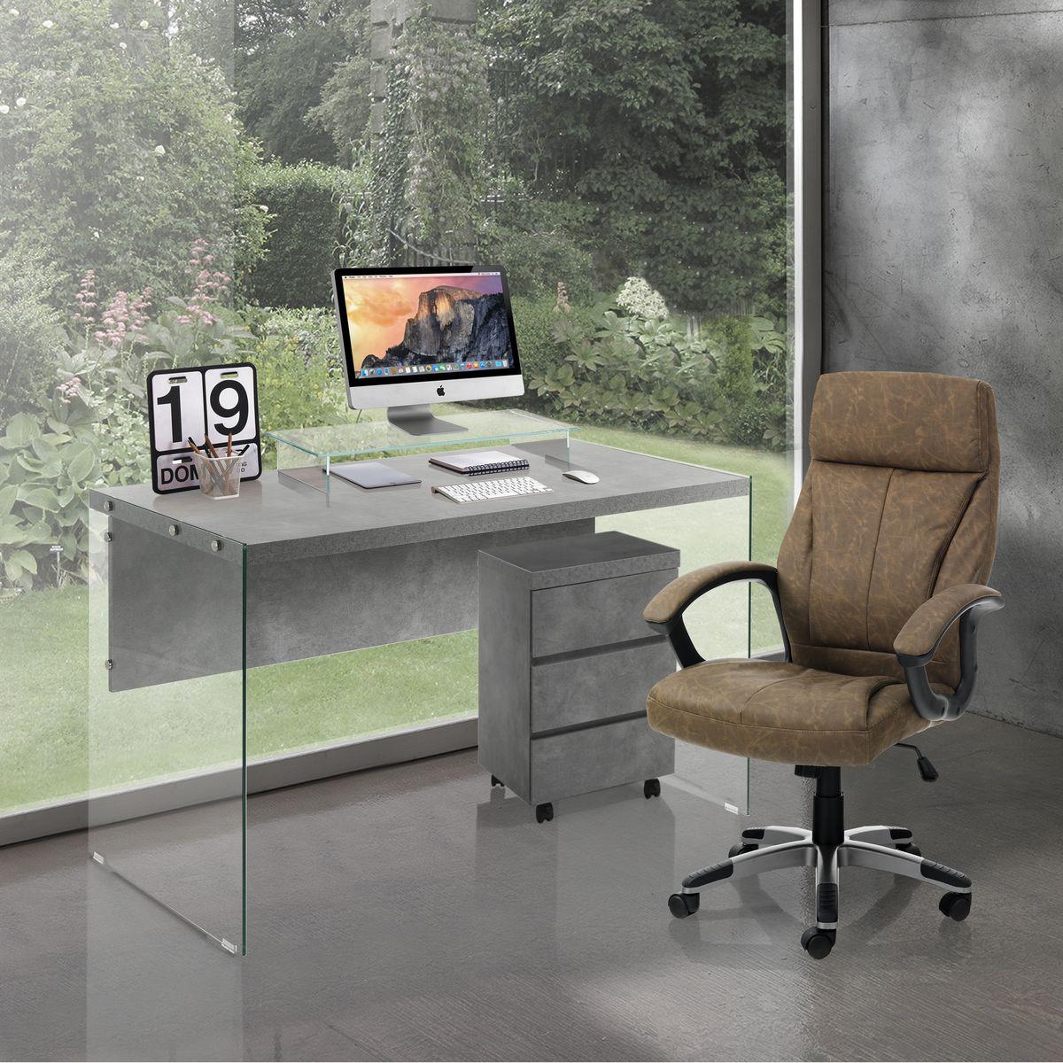 WŁOSKI FOTEL BIUROWY RYE BROWN / 4082 / TM