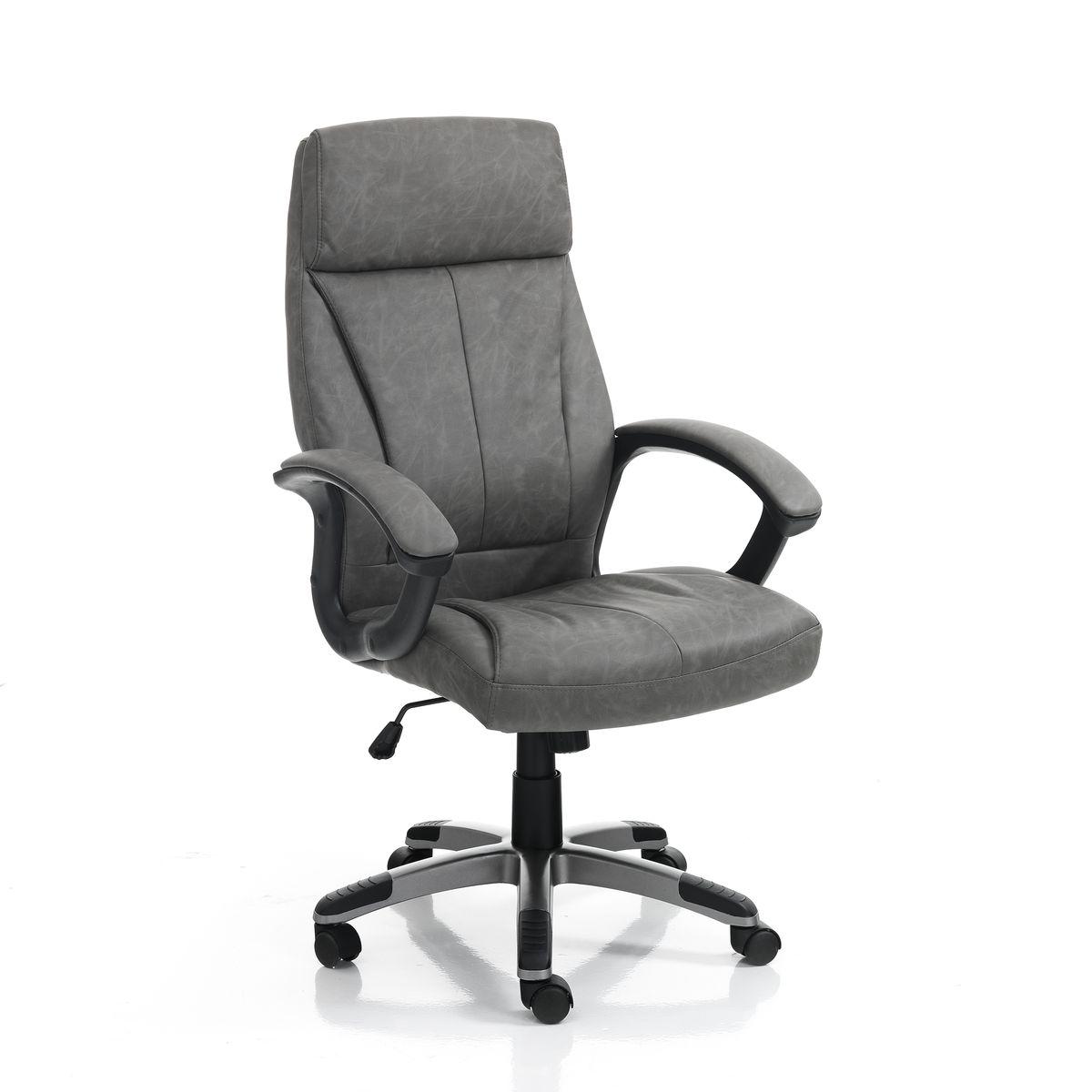 WŁOSKI FOTEL BIUROWY RYE SZARY / 4083 / TM