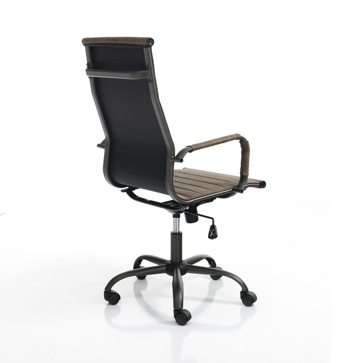 WŁOSKI FOTEL BIUROWY TASK OLD BROWN / 4087 / TM