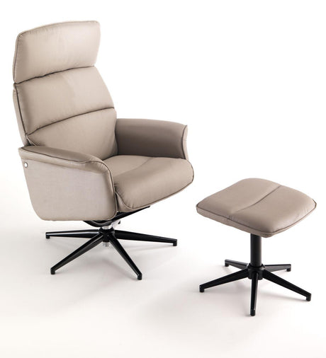 WŁOSKI FOTEL RELAKS TORTORA Z PODNÓŻKIEM / 2451 / TM