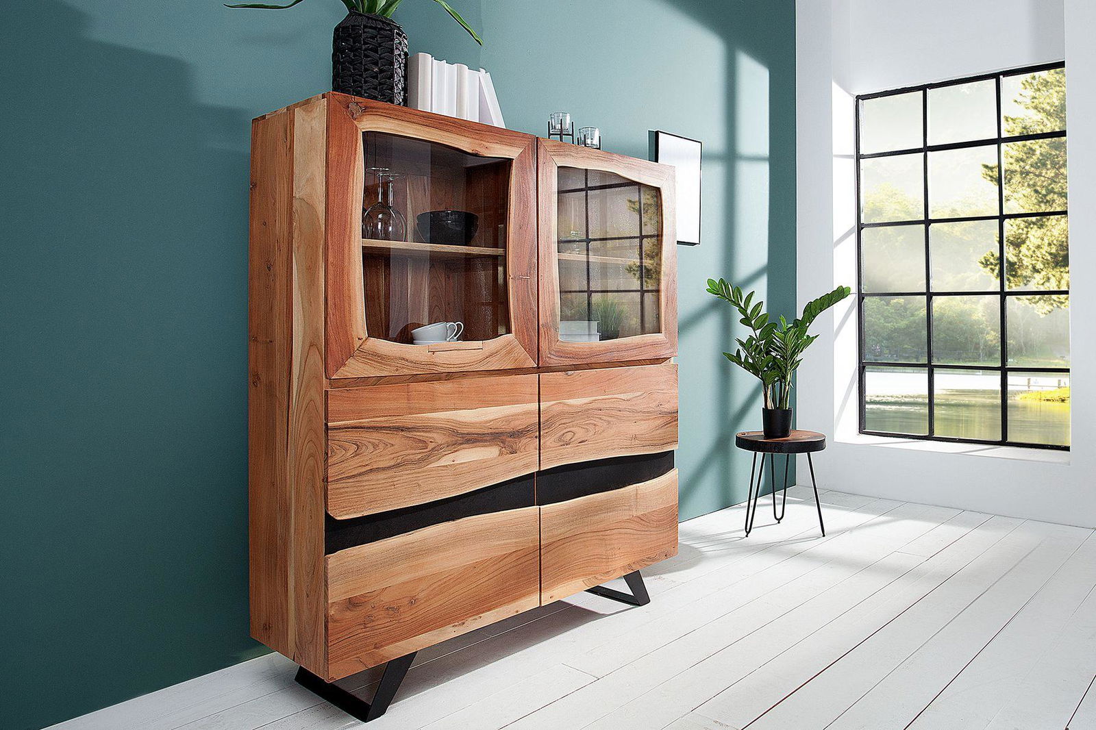 Witryna Amazonas akacja 140 CM / 38330 / INVICTA INTERIOR