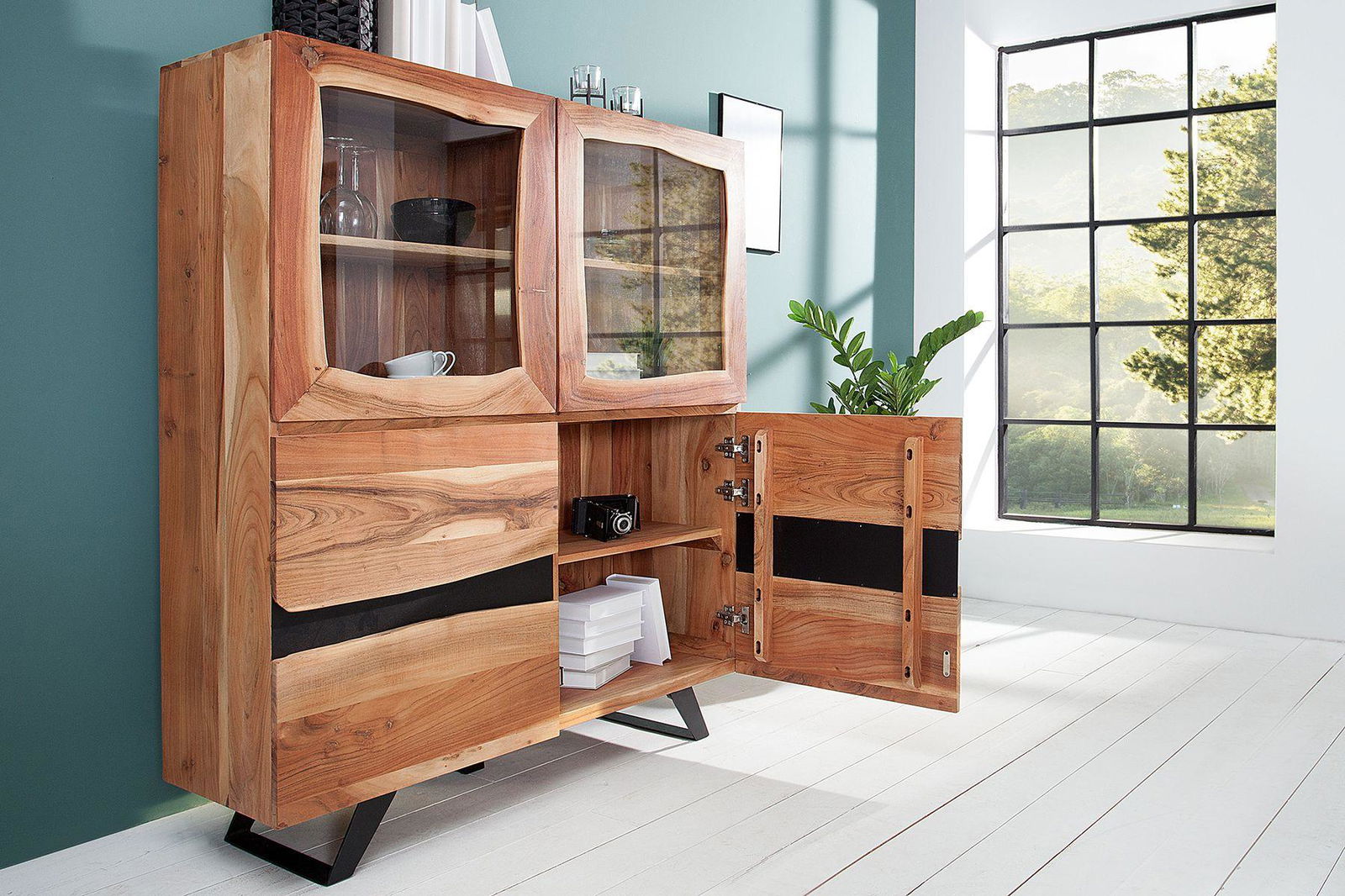 Witryna Amazonas akacja 140 CM / 38330 / INVICTA INTERIOR