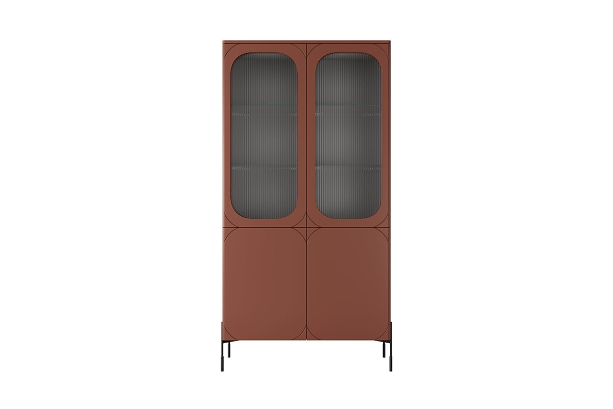 Witryna Sonatia do salonu 100 cm - burgund