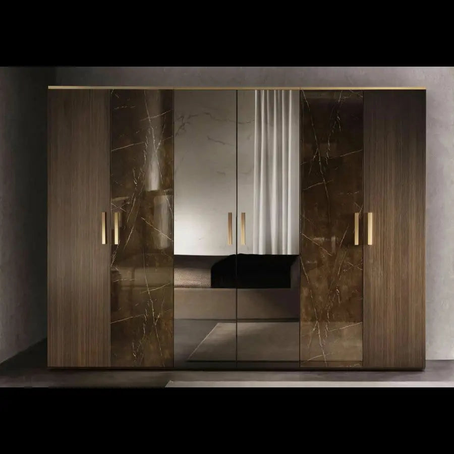 Włoska nowoczesna szafa Essenza 6 drzwiowa 286 CM / ARREDOCLASSIC ADORA
