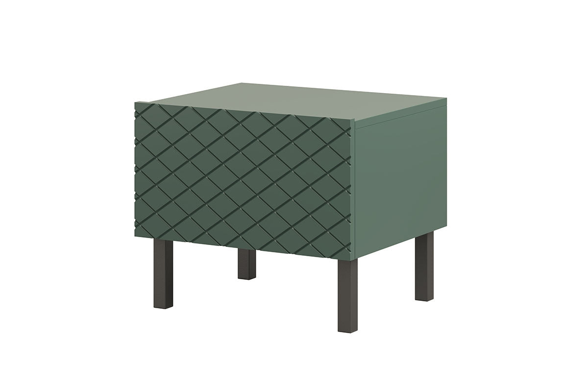 Zestaw szafek nocnych Scalia II 50 1SZ 2 szt. - labrador mat / czarne nogi