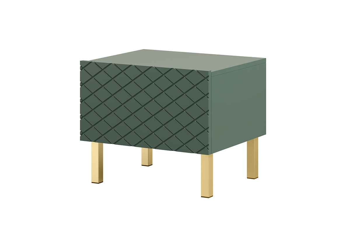 Zestaw szafek nocnych Scalia II 50 1SZ 2 szt. - labrador mat / złote nogi