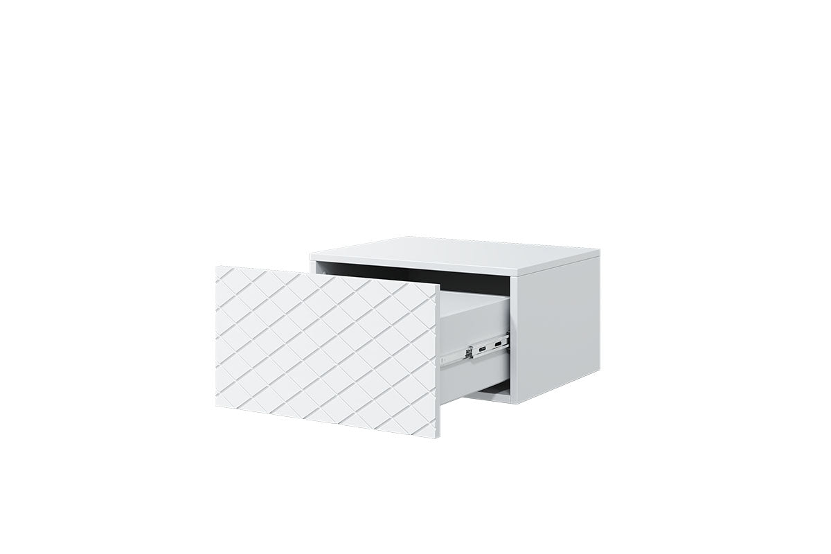 Zestaw wiszących szafek nocnych Scalia 50 1SZ 2 szt. - biały mat