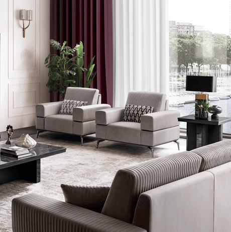 WŁOSKI NOWOCZESNY FOTEL 109 CM MERIDIANA / ADORA ARREDOCLASSIC Arredoclassic