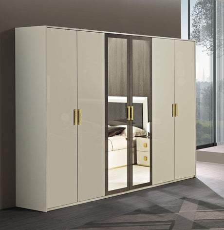 WŁOSKA SZAFA GABRIELLE 6 DRZWI 283 CM / ACCA DESIGN -  Meblowy Sklep Internetowy Inventio