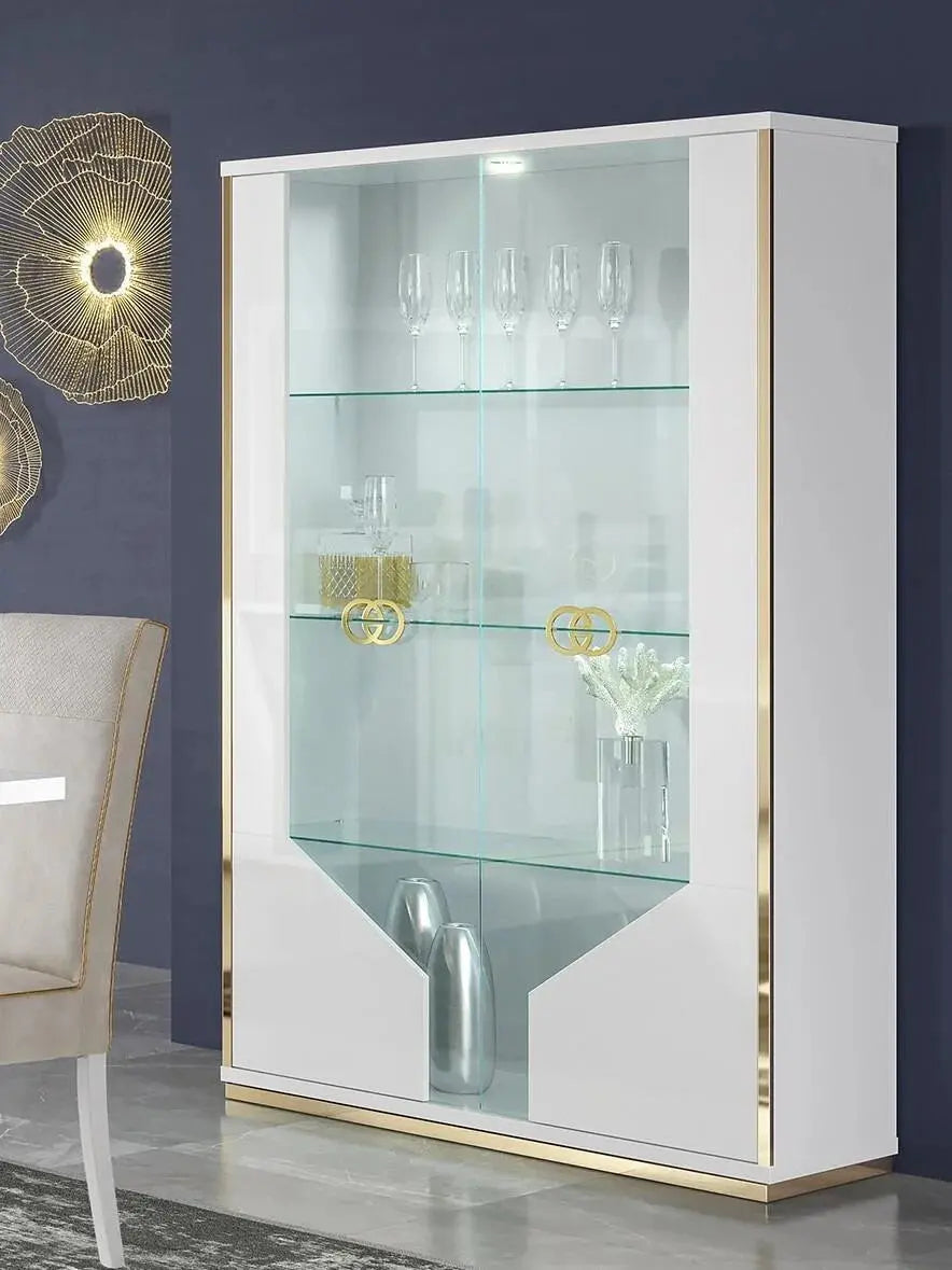 Włoska nowoczesna witryna 2 drzwiowa Vogue 107cm / ACCA DESIGN