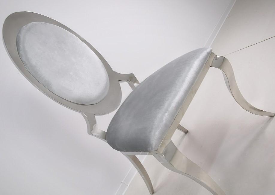 Krzesło Modern silver grey