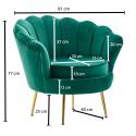 Fotel velvet zielony 81 cm...