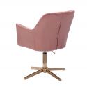 Fotel biurowy Velvet różowy...