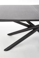 CAPELLO stół rozkładany blat - ciemny popiel, nogi - czarny (2p1szt)